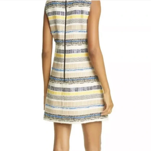 ALICE + OLIVIA Coley Textured Sleeveless A-Line Mini Dress Size 4 - Picture 5 of 12